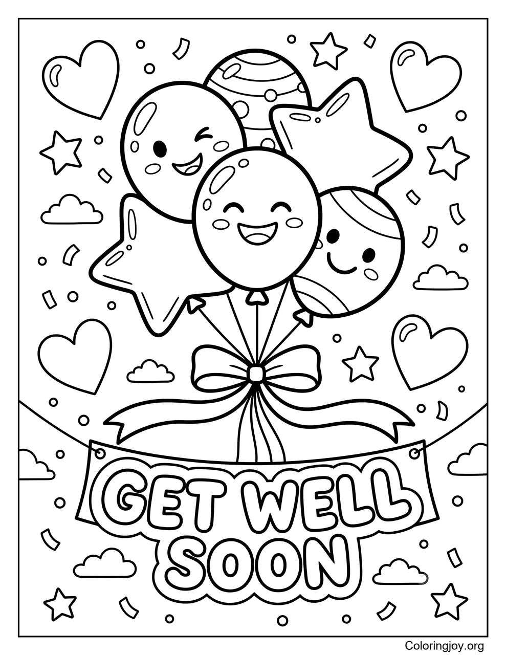 Get Well Soon Balloon Bouquet