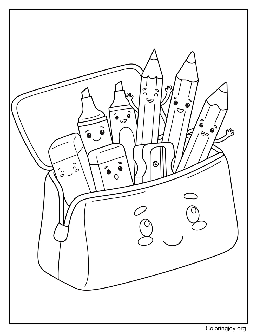 Happy Pencil Case