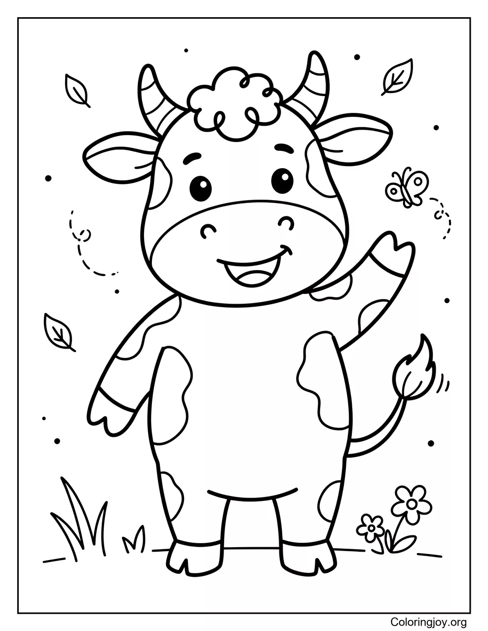 Happy Smiling Cow