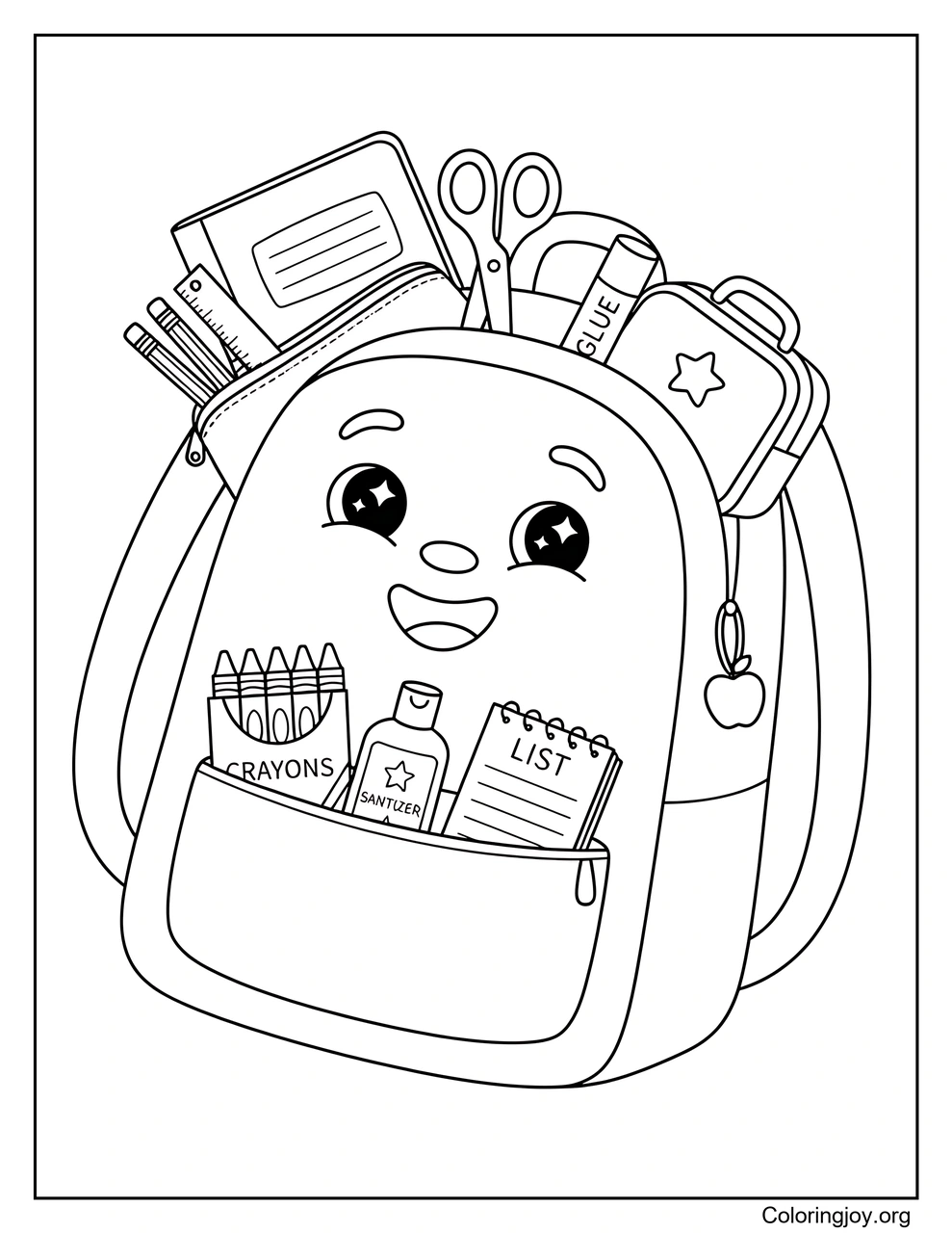 Packed School Backpack