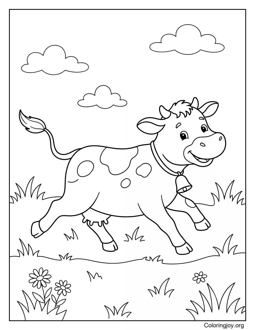 Running Cow