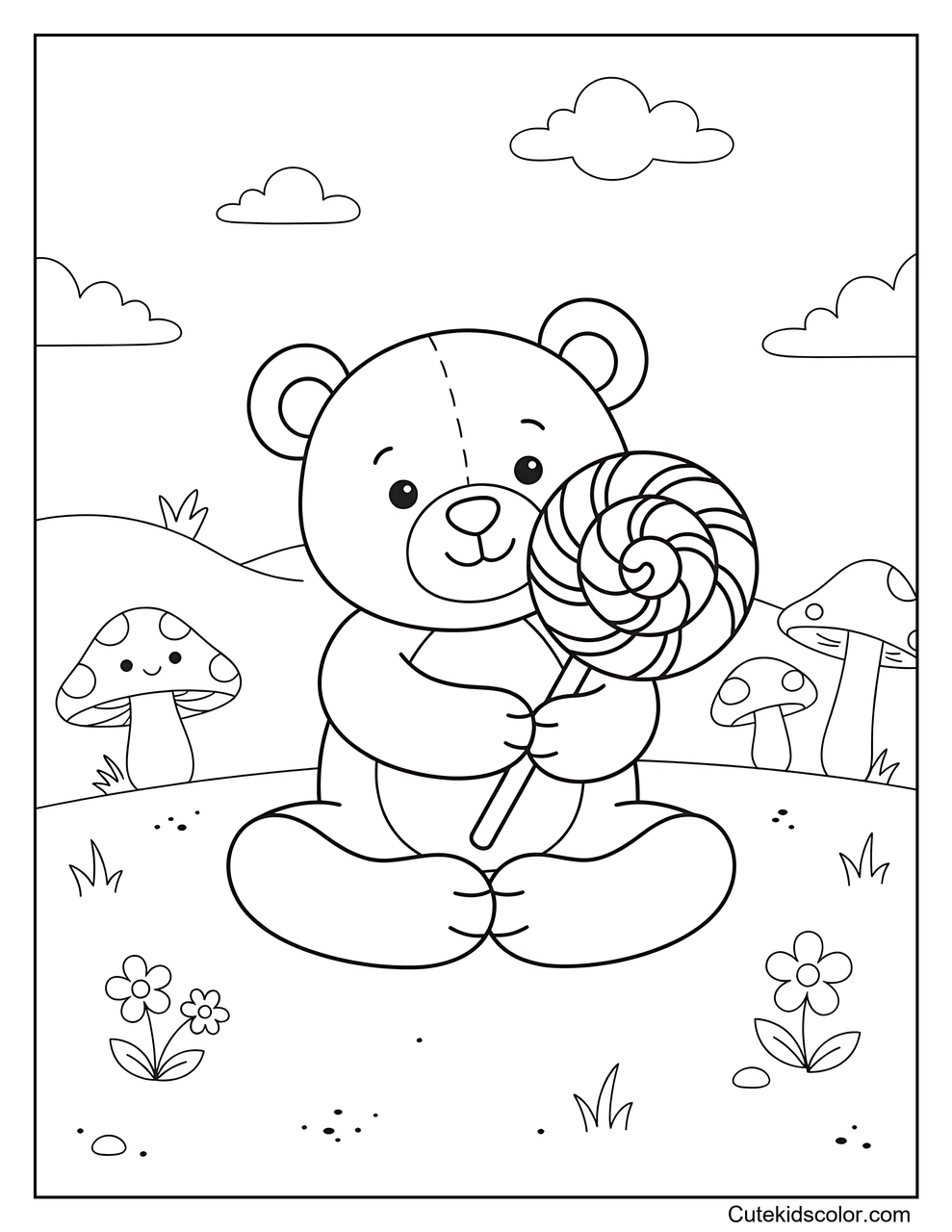 Teddy Bear with Lollipop