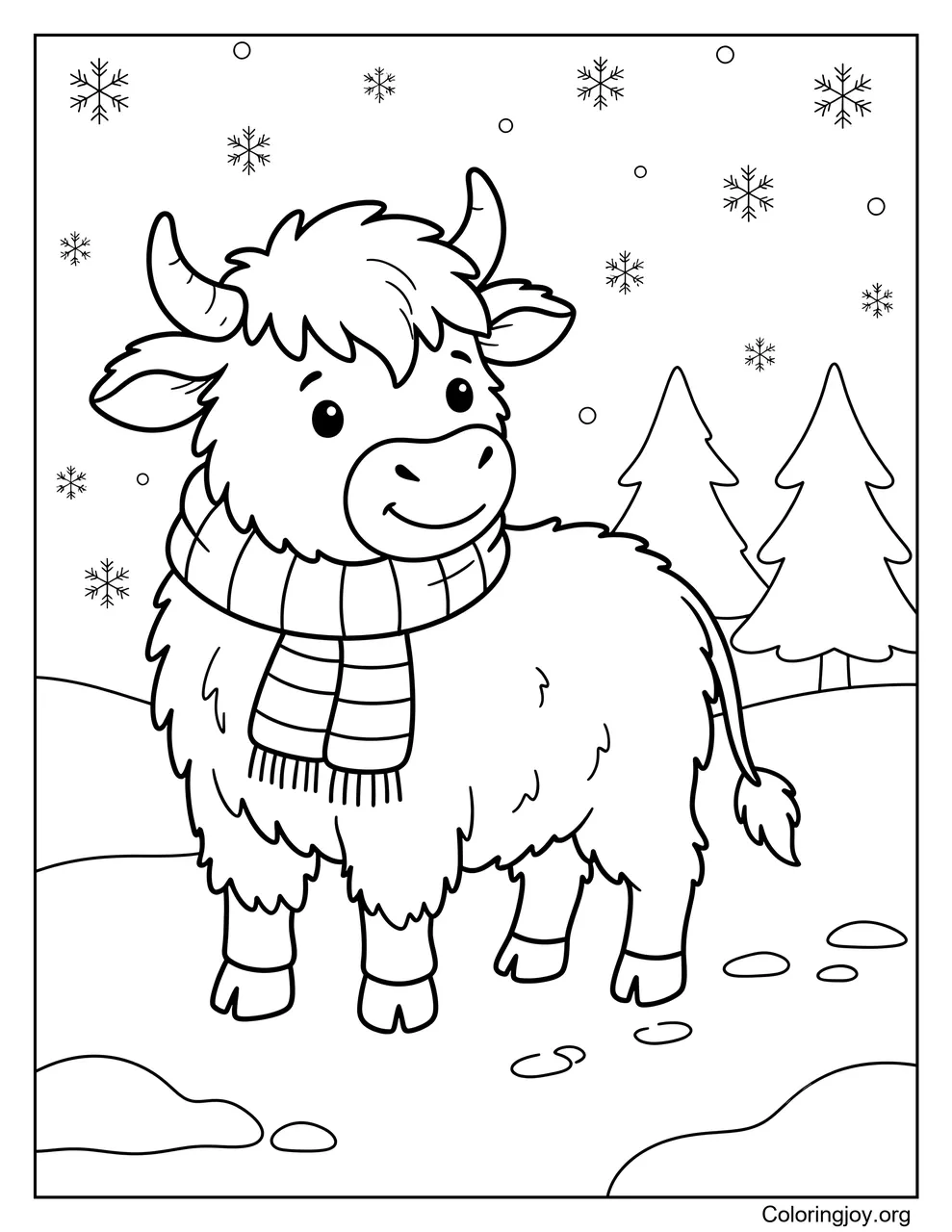 Winter Cow