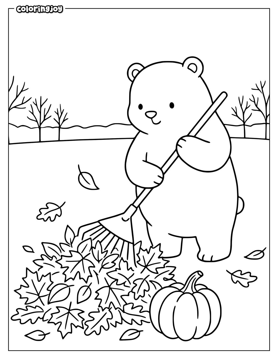Fall Animals coloring pages (Free 40+ Printable PDFs)
