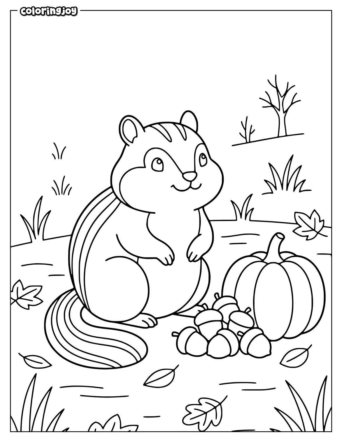 Cute Animals Coloring Page Coloring Page