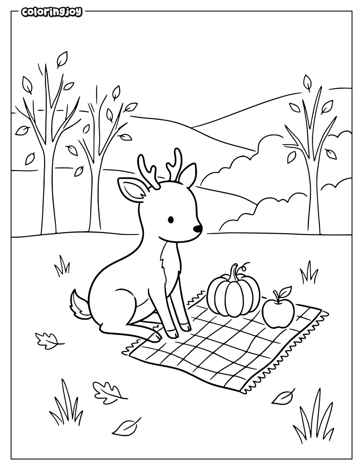Cute Raccoon Pumpkin Patch
