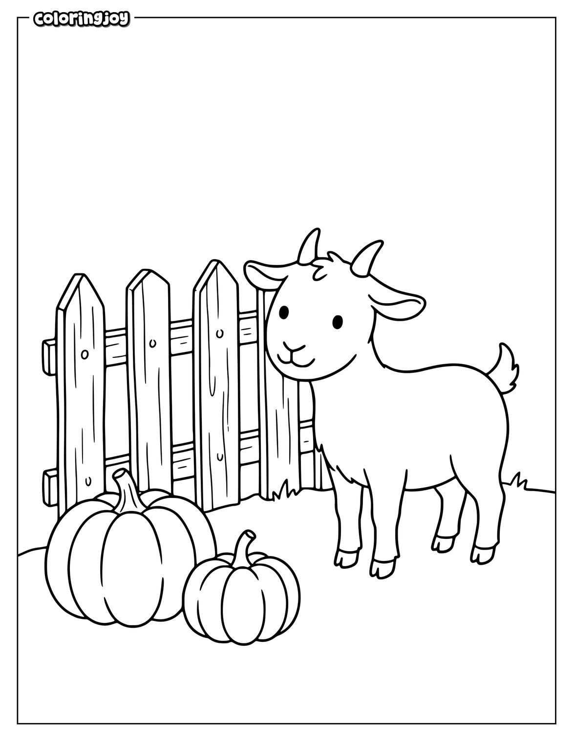 Deer Harvest Basket Coloring