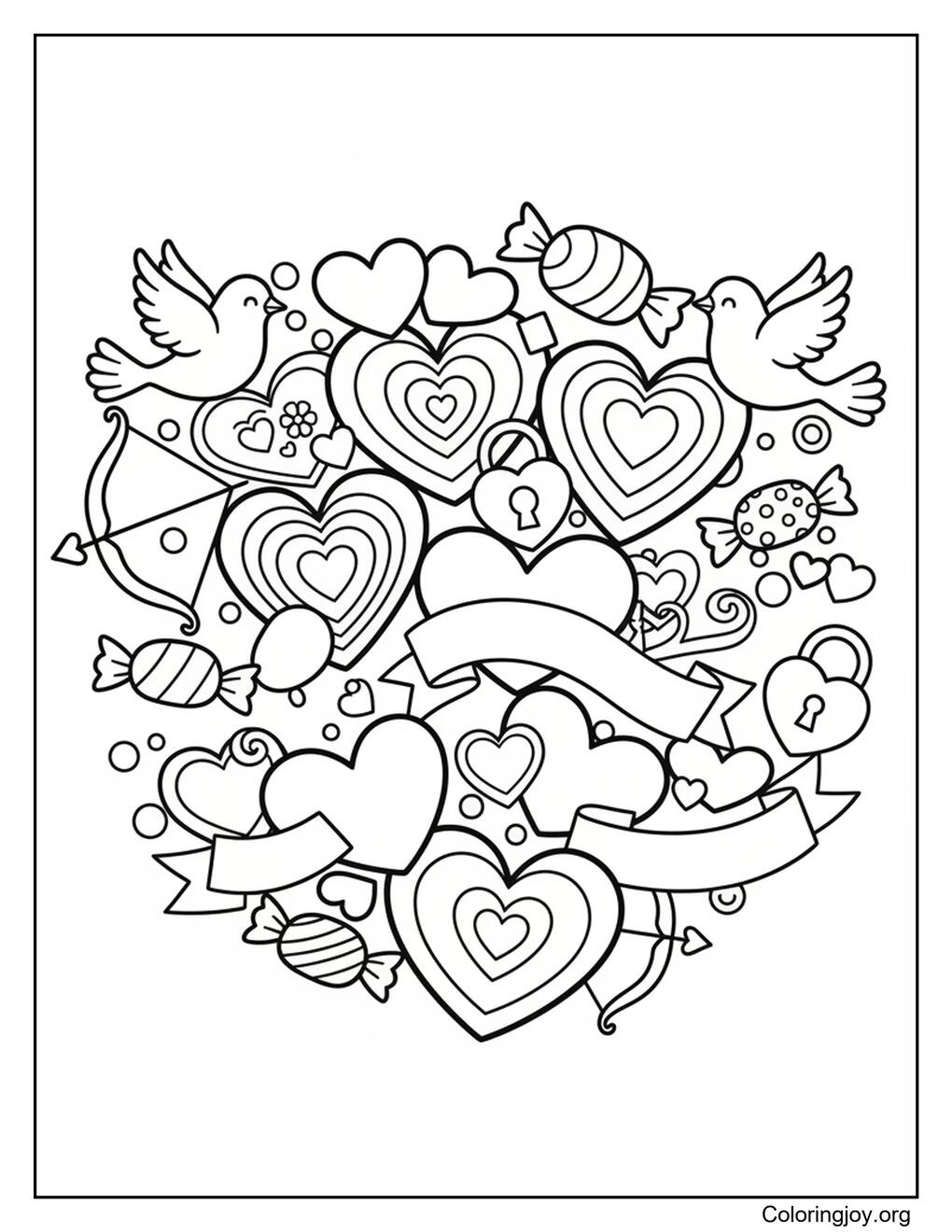 A turtle carries a heart slowly through a Valentine setting.