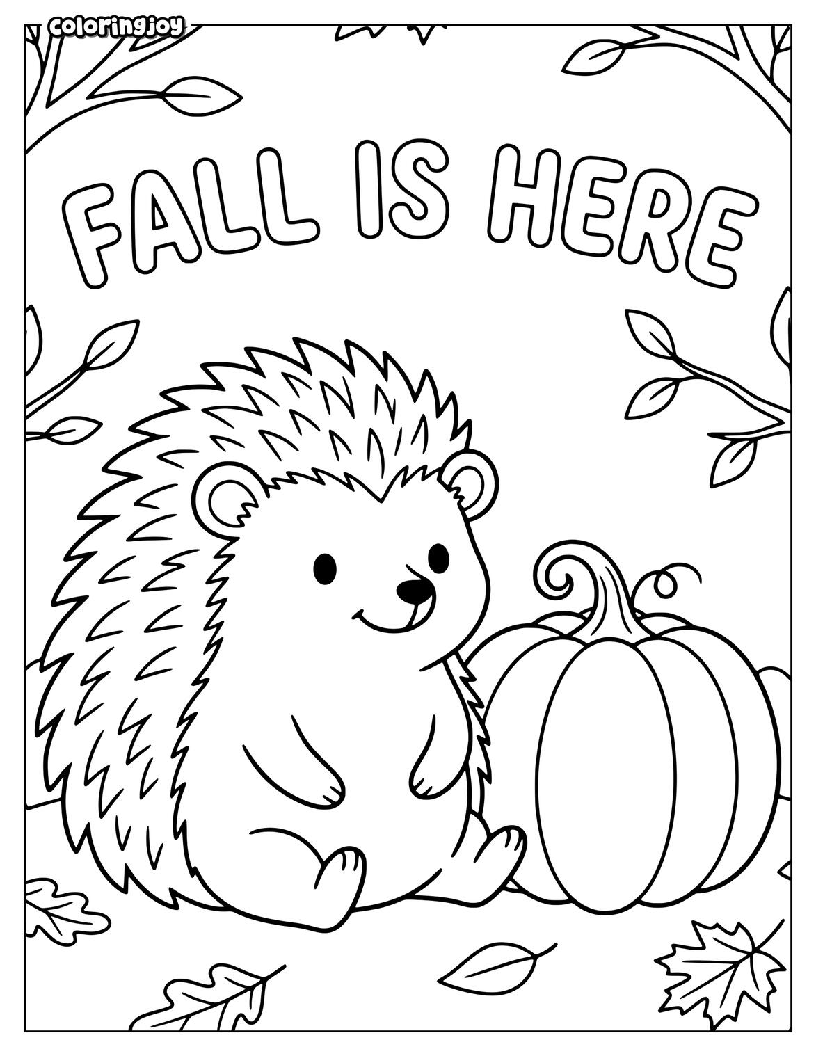 Pig In The Fall Farm