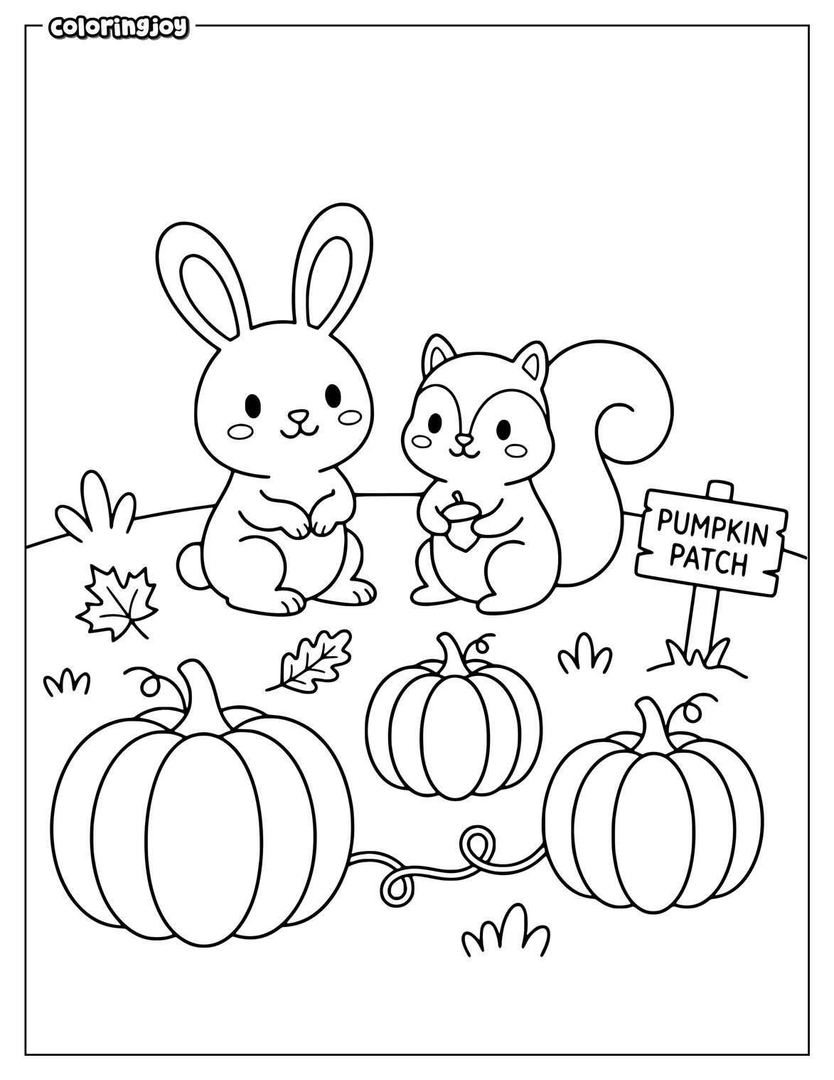 Bear With A Fall Pumpkin