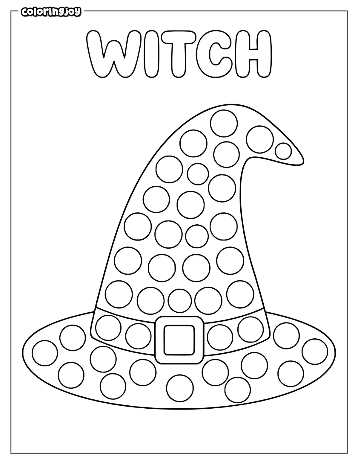 Witch Hat dot marker