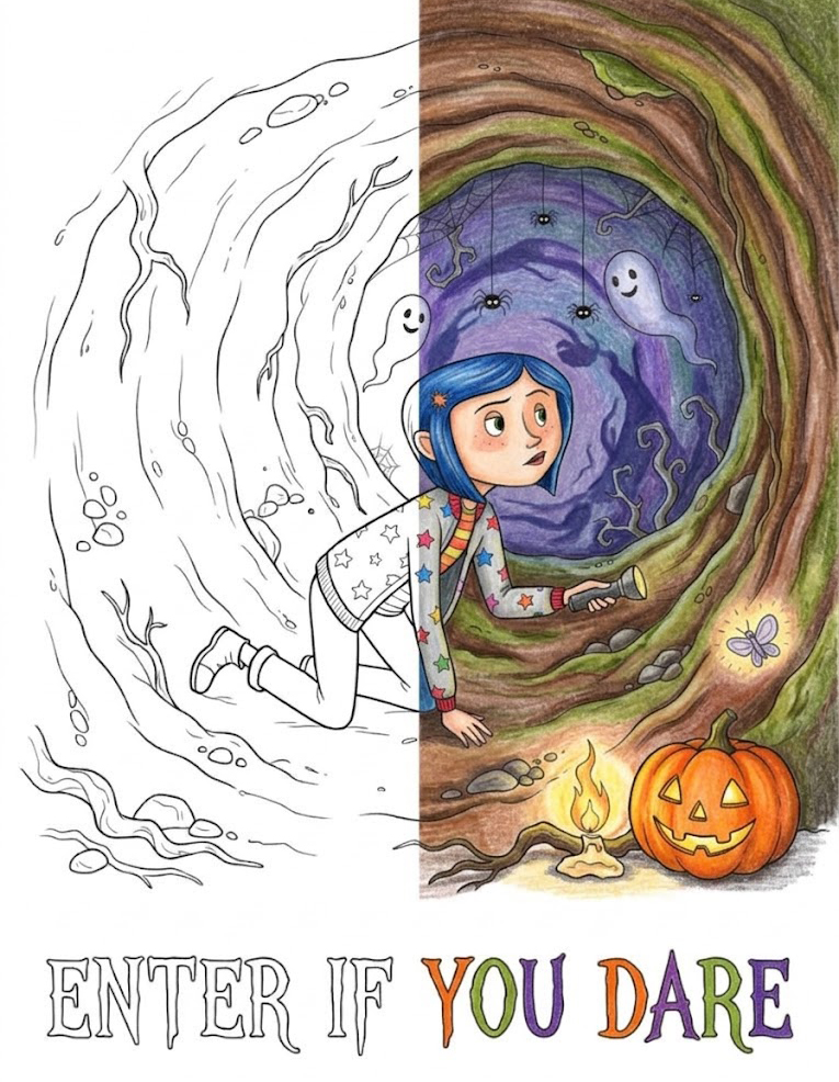 Free Coraline Coloring Pages – Print and Color