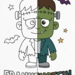 Halloween Monster Coloring Page