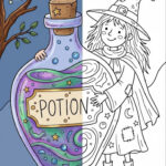 Witch Coloring Pages