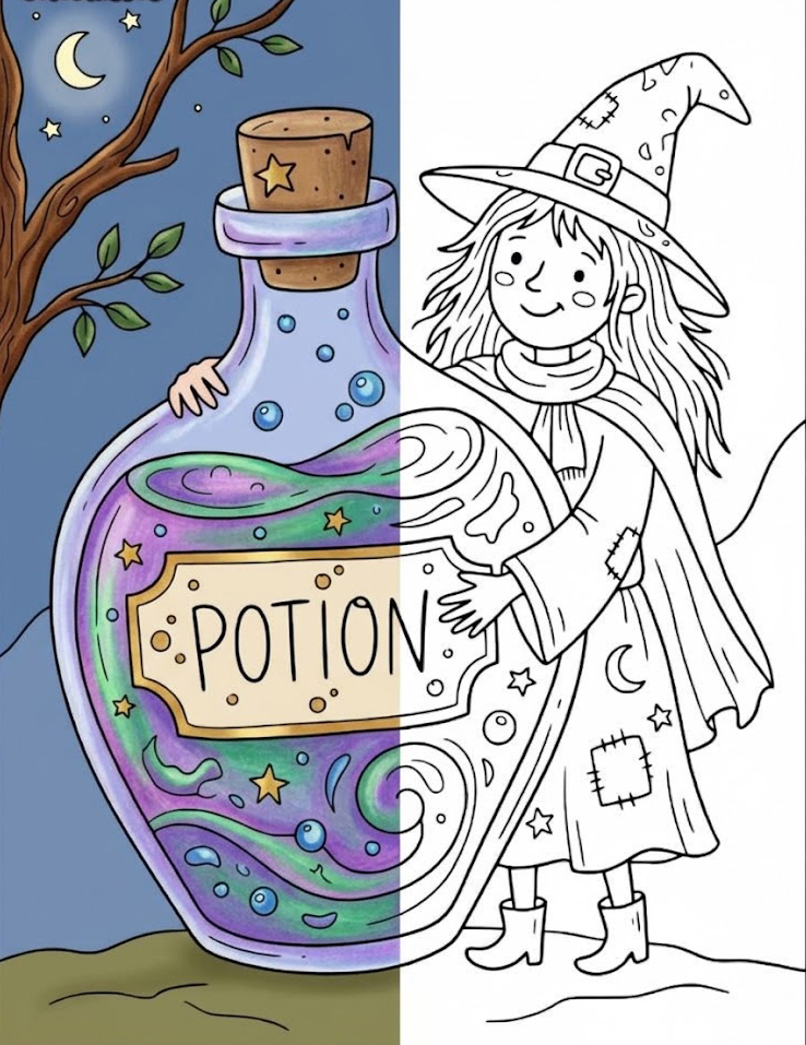 Witch Coloring Pages (20 Free Printable PDFs)