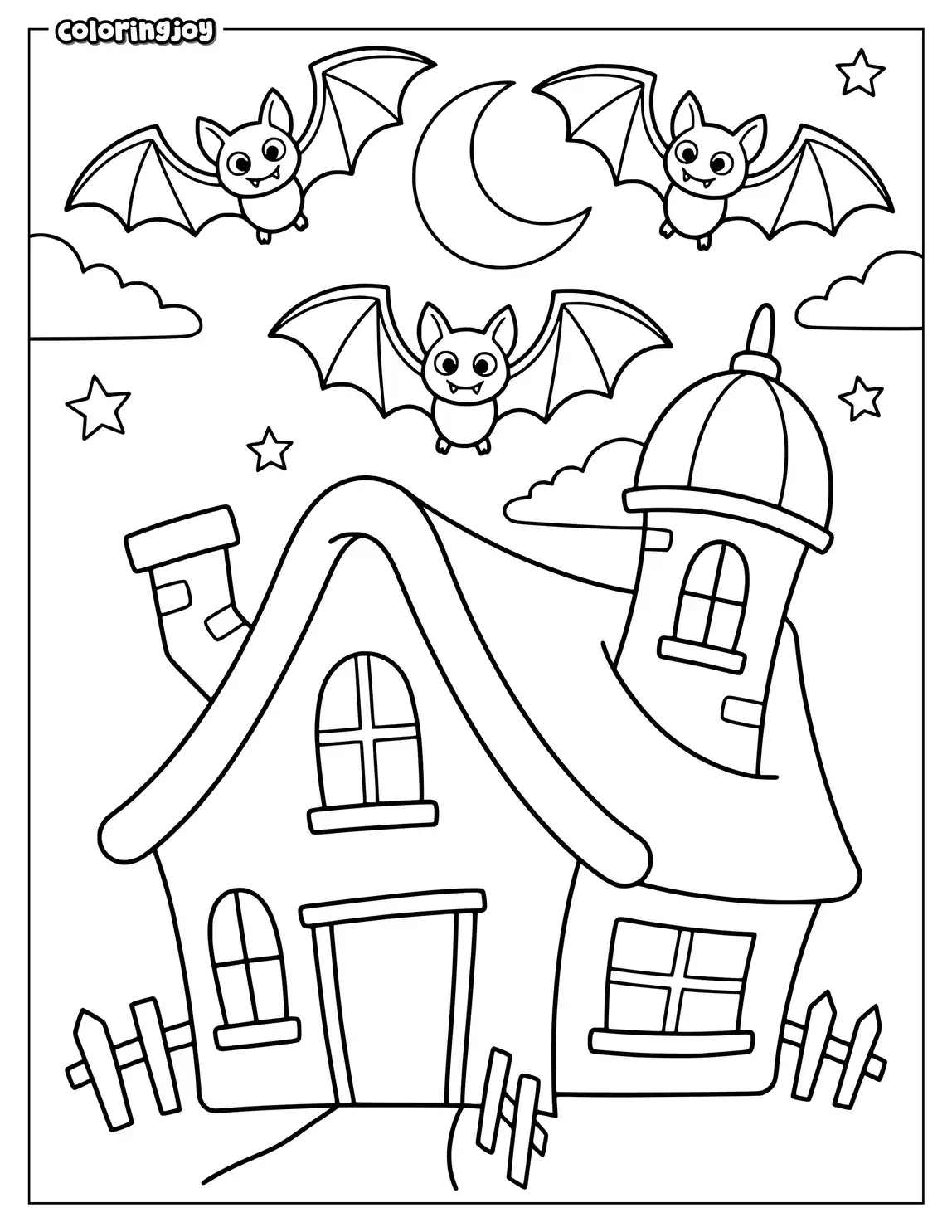 A Haunted House With Giant Bats