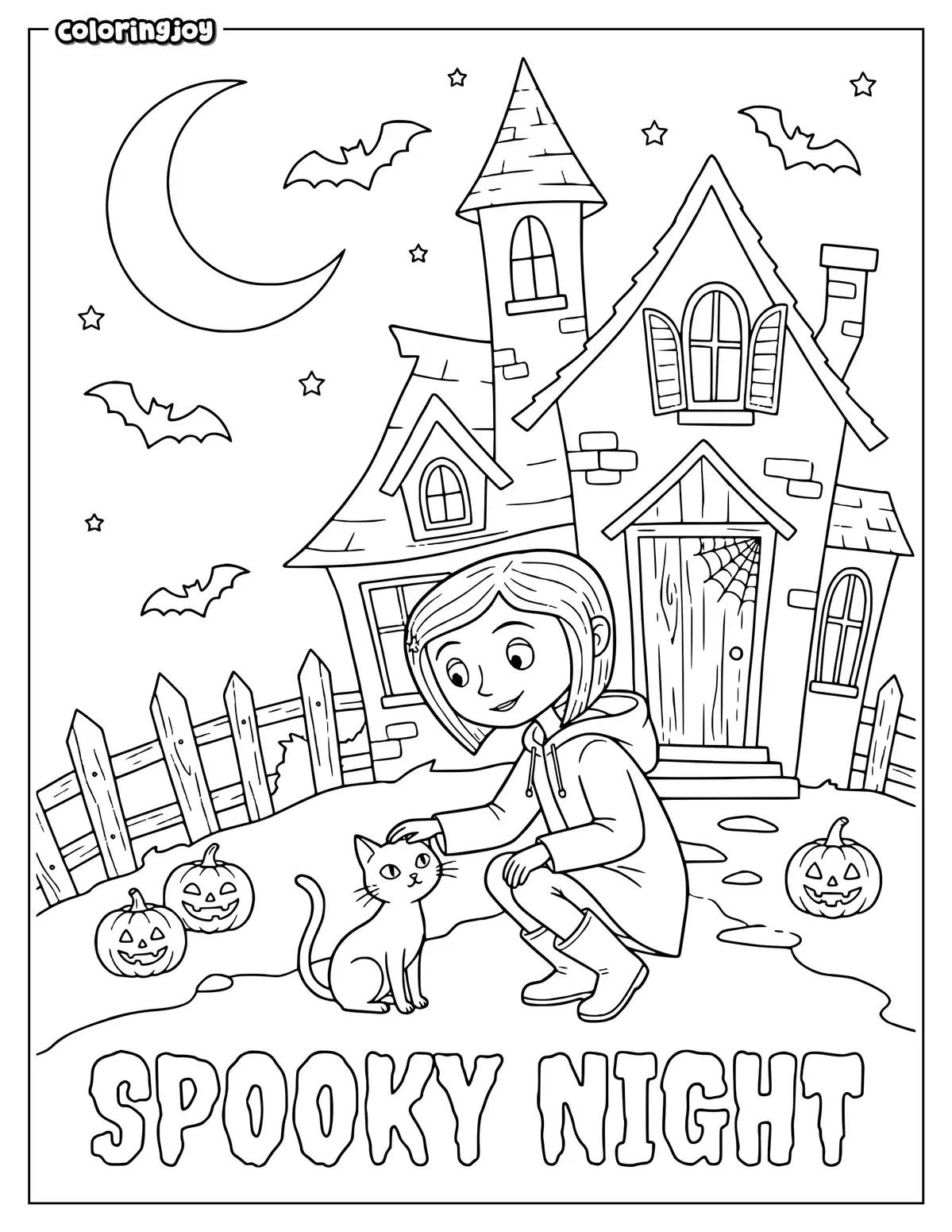 Coraline and the Haunted Black Cat