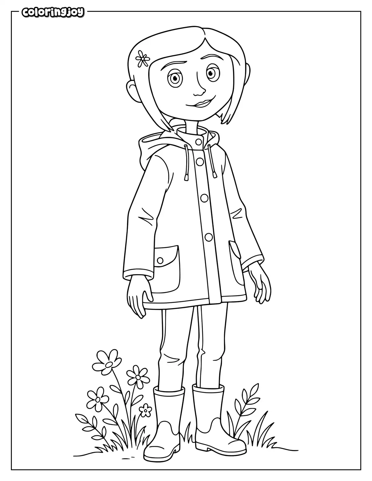 Coraline Jones Coloring Page to Print