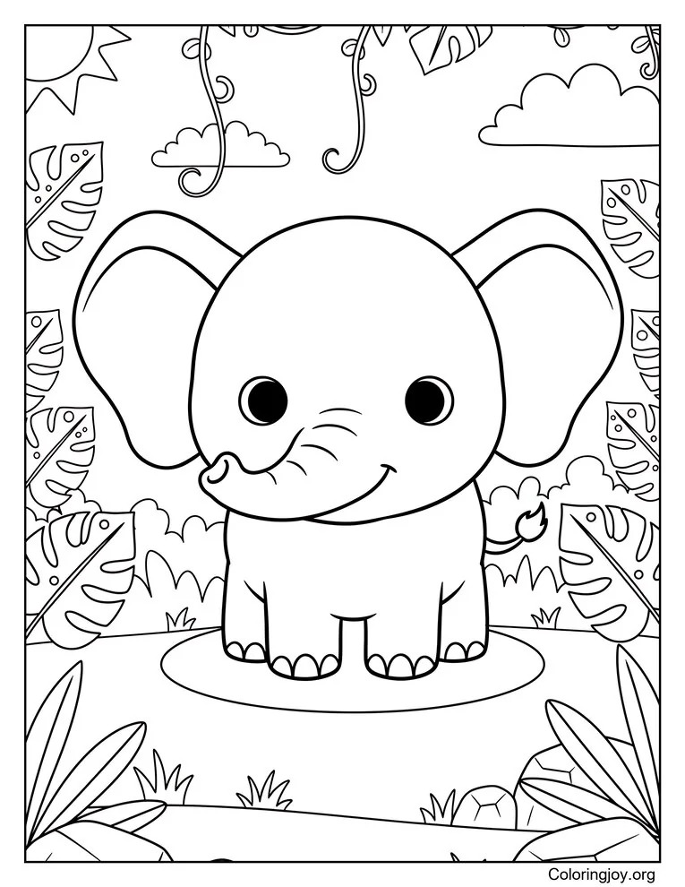 Elephant spraying water