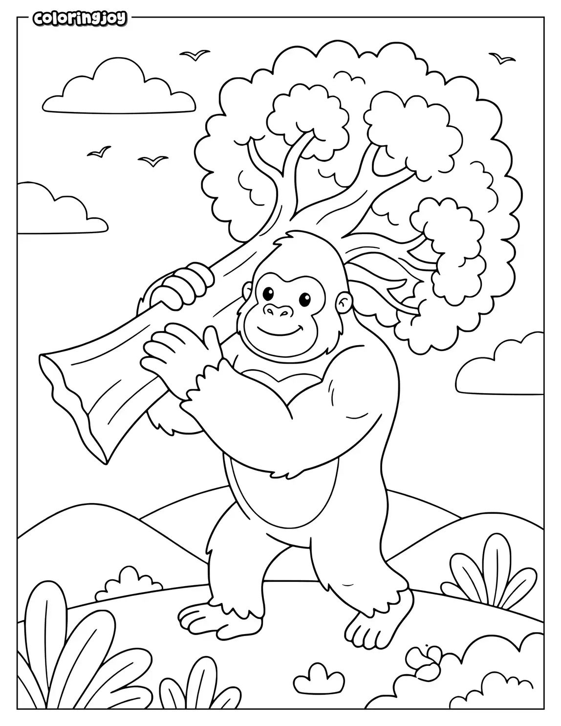 A Giant Tree Rests on King Kongs Shoulders