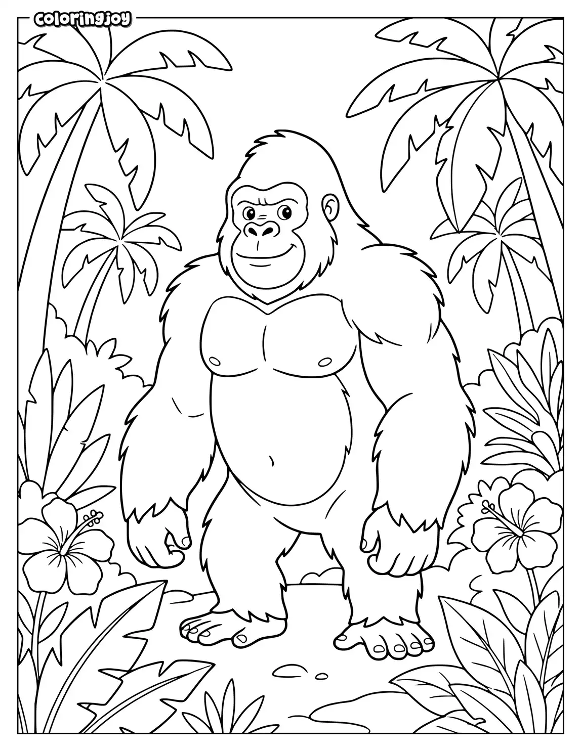 King Kong Stands Tall Among the Jungle Trees