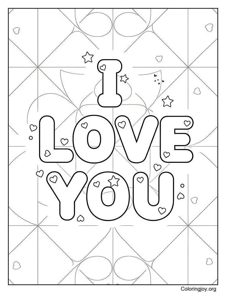 I Love You Simple Art